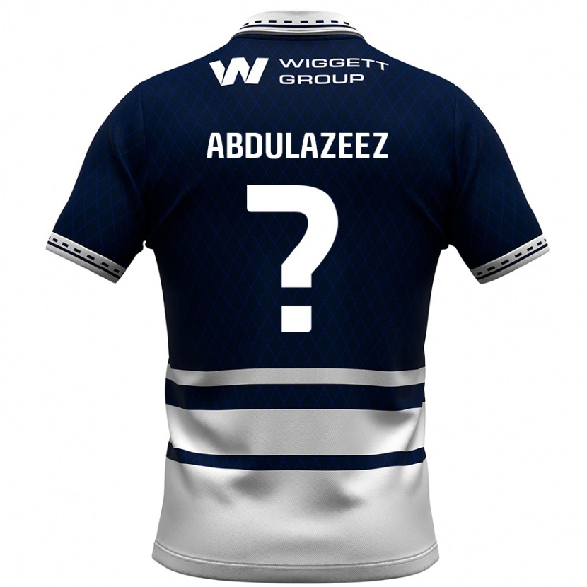 DanxenメンズAbdulahi Abdulazeez#0ネイビーブルー ホワイトホームシャツ2024/25ジャージーユニフォーム