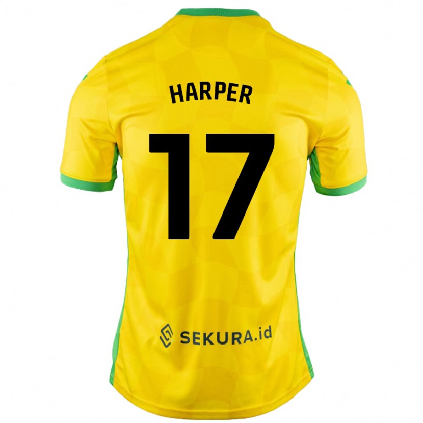 DanxenメンズJess Harper#17黄緑ホームシャツ2024/25ジャージーユニフォーム