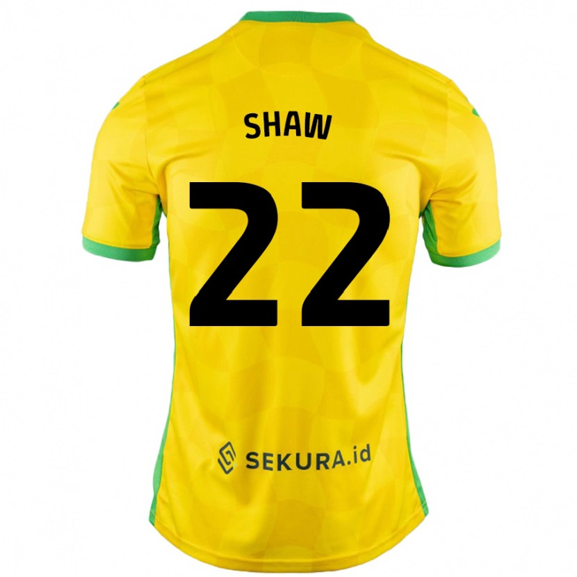 DanxenメンズShannon Shaw#22黄緑ホームシャツ2024/25ジャージーユニフォーム