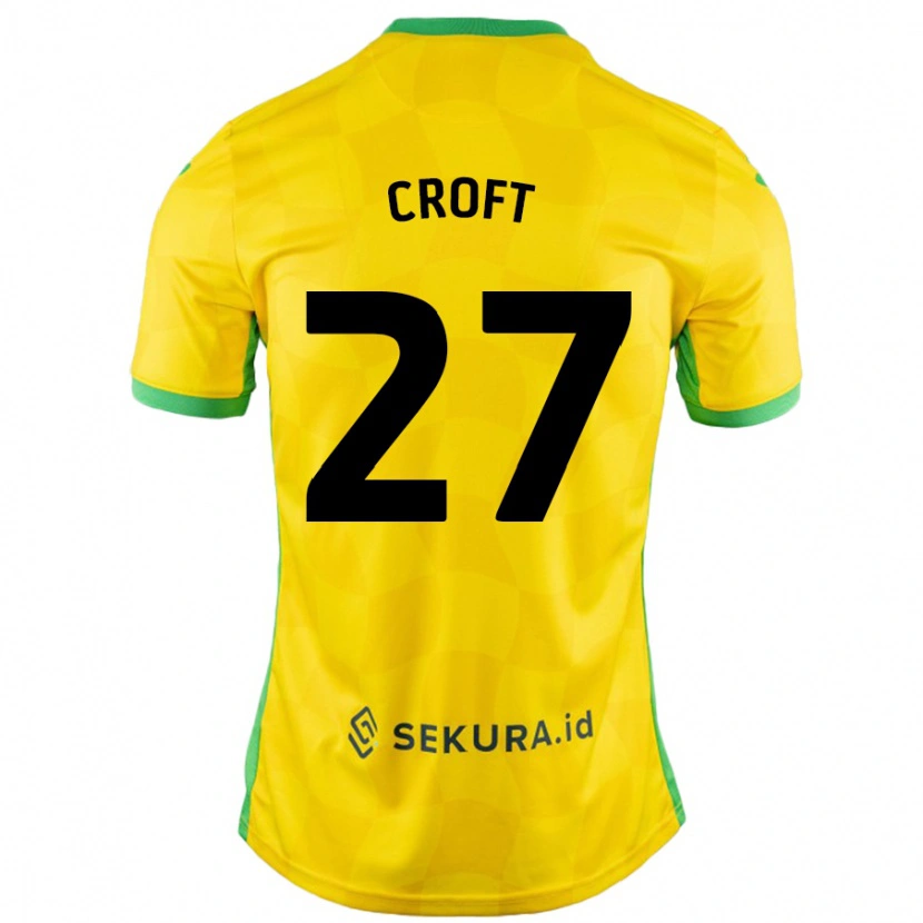 DanxenメンズMary Croft#27黄緑ホームシャツ2024/25ジャージーユニフォーム