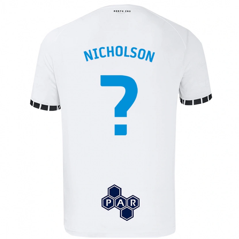 DanxenメンズJoseph Nicholson#0白ホームシャツ2024/25ジャージーユニフォーム