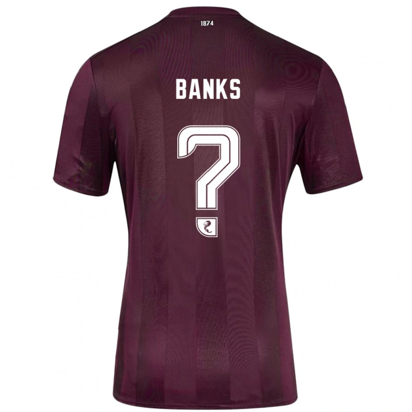 DanxenメンズEuan Banks#0ブルゴーニュホームシャツ2024/25ジャージーユニフォーム
