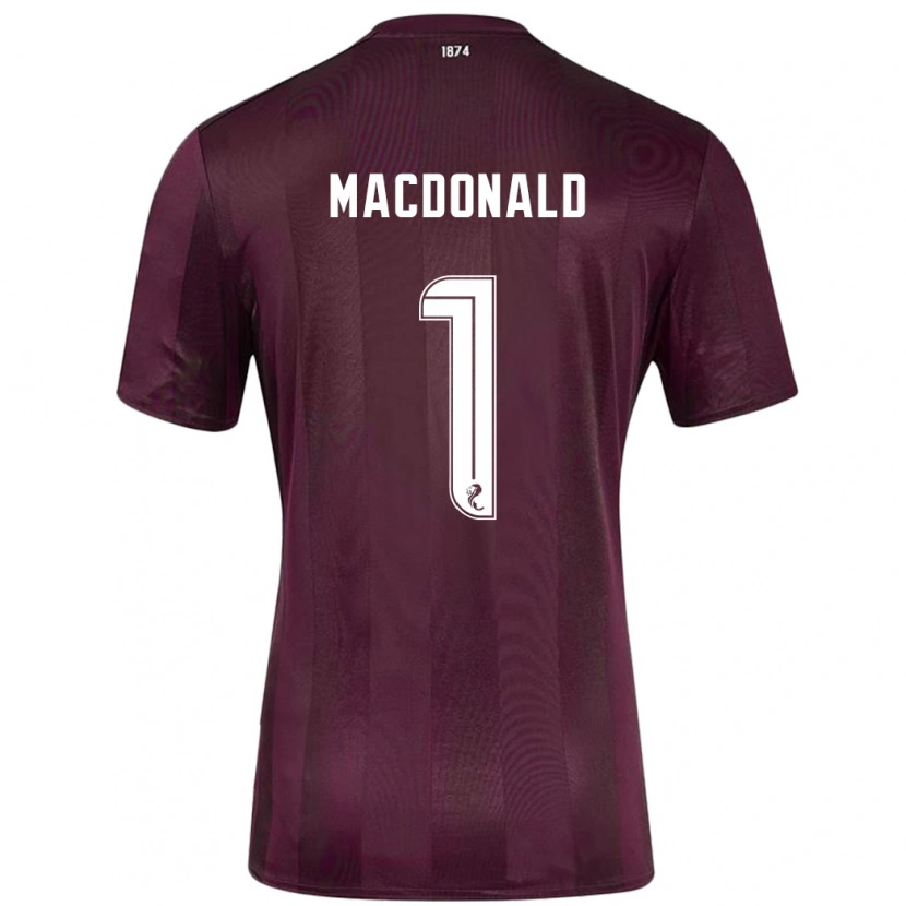 DanxenメンズJamie Macdonald#1ブルゴーニュホームシャツ2024/25ジャージーユニフォーム