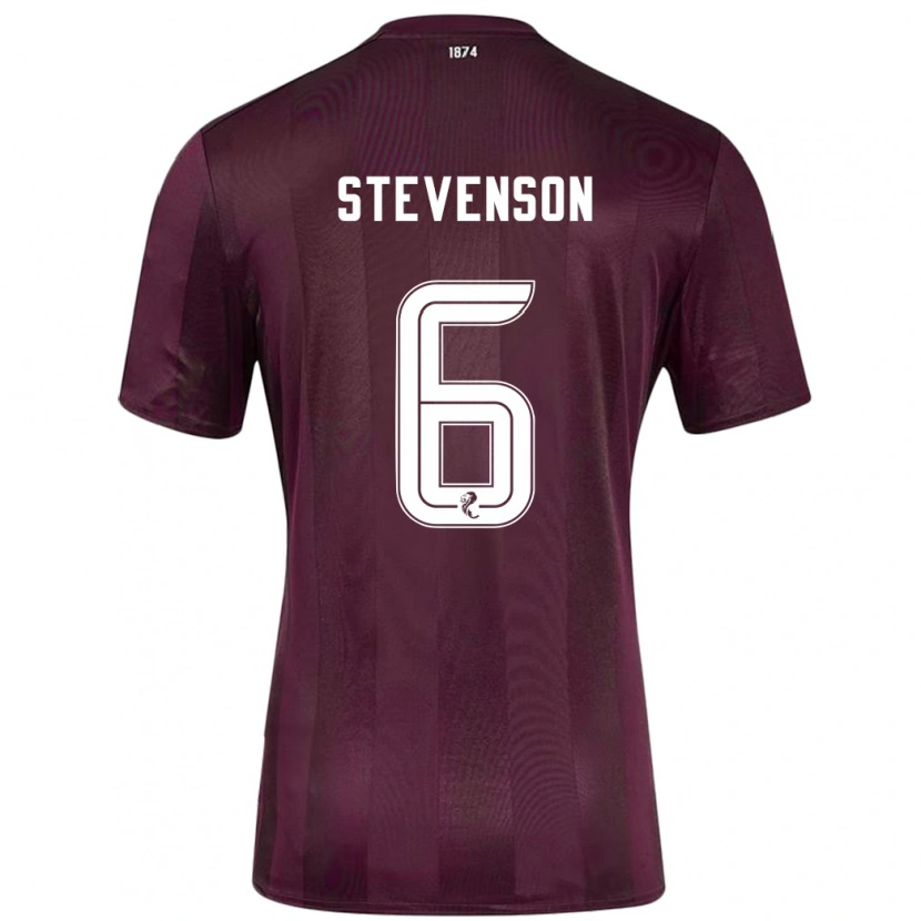DanxenメンズGus Stevenson#6ブルゴーニュホームシャツ2024/25ジャージーユニフォーム