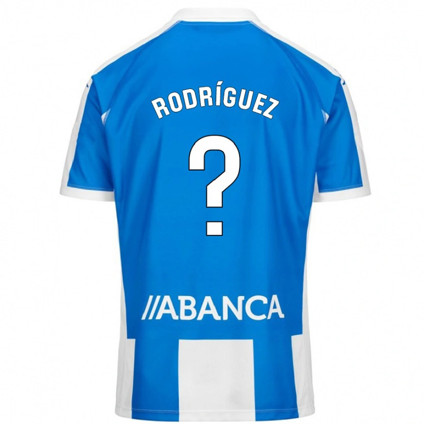 DanxenメンズCarlos Rodríguez#0ブルーホワイトホームシャツ2024/25ジャージーユニフォーム