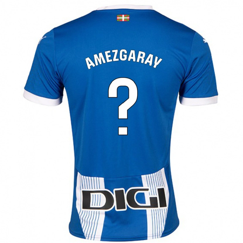 DanxenメンズAnder Amezgaray#0青ホームシャツ2024/25ジャージーユニフォーム