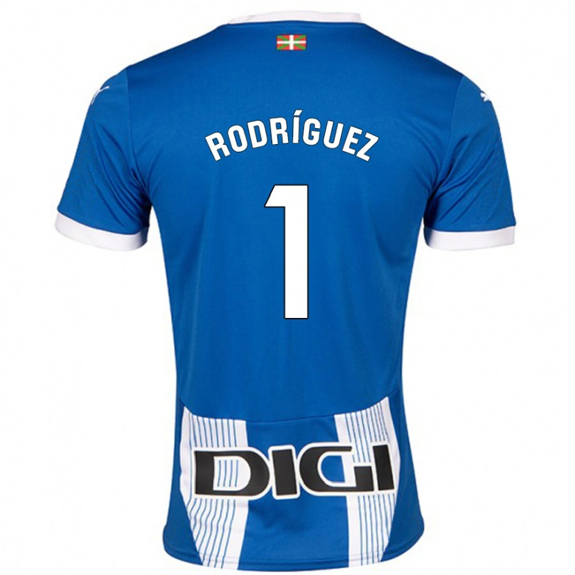 DanxenメンズAdrián Rodríguez#1青ホームシャツ2024/25ジャージーユニフォーム