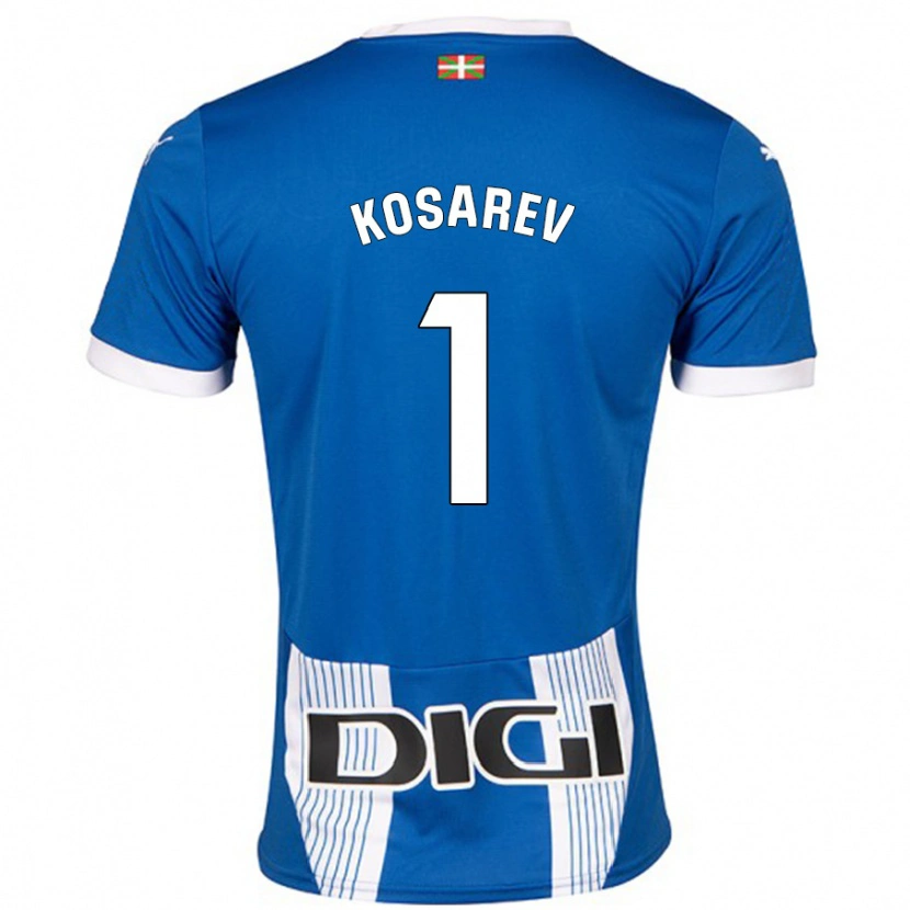 DanxenメンズOleksandr Kosarev#1青ホームシャツ2024/25ジャージーユニフォーム