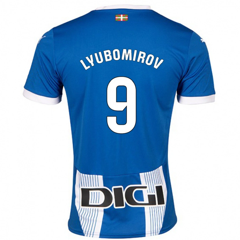 DanxenメンズDaniel Lyubomirov#9青ホームシャツ2024/25ジャージーユニフォーム