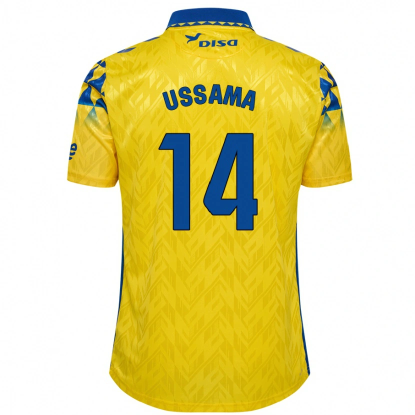 DanxenメンズUssama#14黄 青ホームシャツ2024/25ジャージーユニフォーム