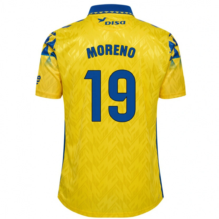 DanxenメンズFernando Moreno#19黄 青ホームシャツ2024/25ジャージーユニフォーム