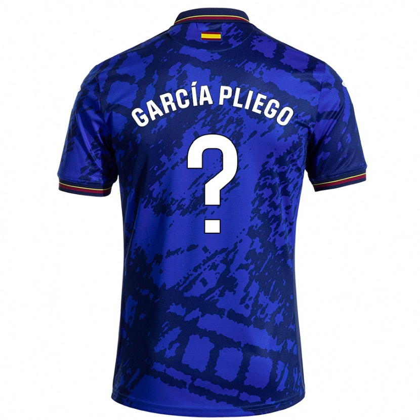 DanxenメンズHugo García Pliego#0濃い青ホームシャツ2024/25ジャージーユニフォーム
