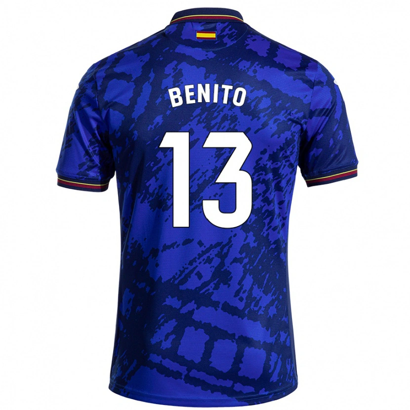 DanxenメンズJorge Benito#13濃い青ホームシャツ2024/25ジャージーユニフォーム