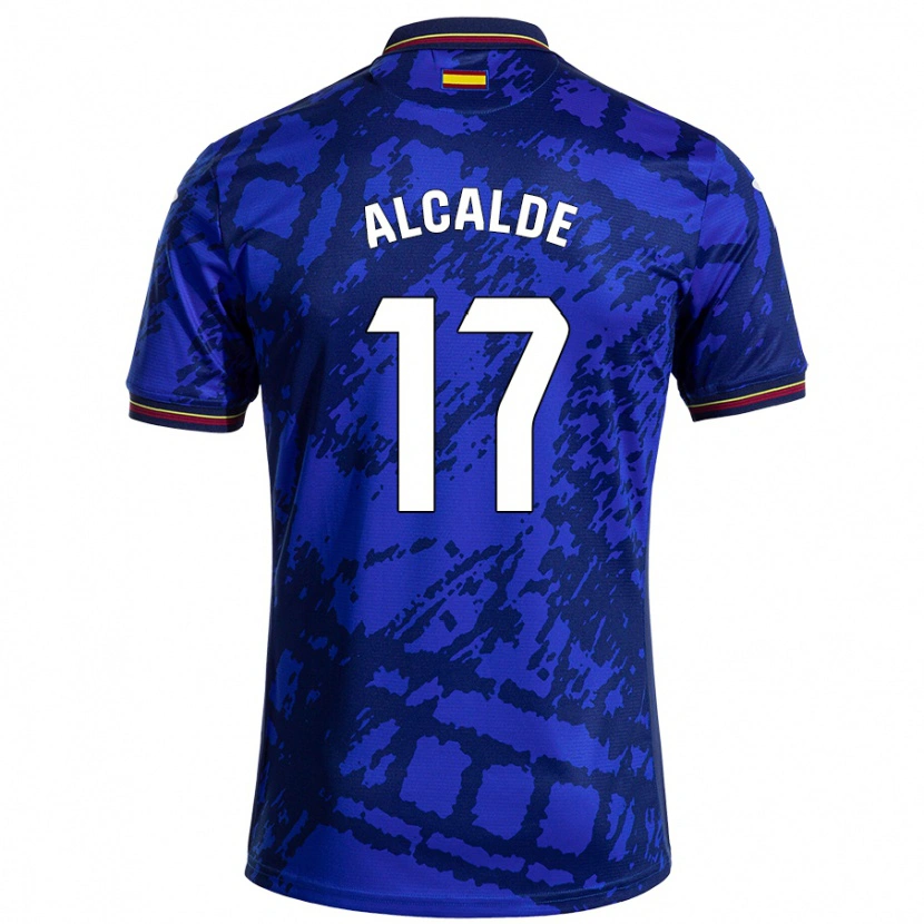 DanxenメンズJacobo Alcalde#17濃い青ホームシャツ2024/25ジャージーユニフォーム