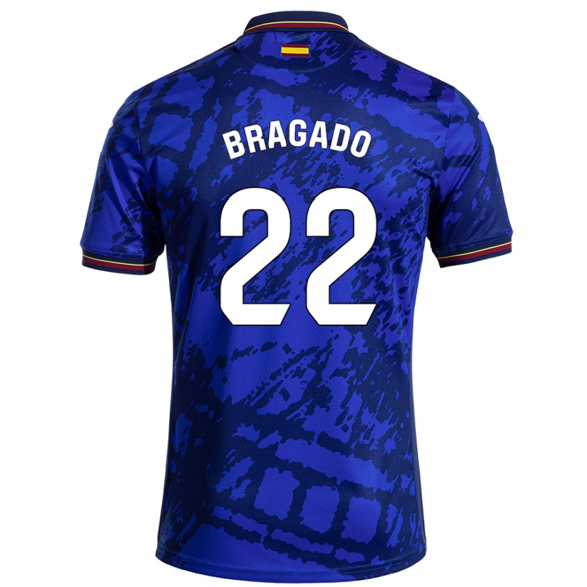 DanxenメンズAlonso Bragado#22濃い青ホームシャツ2024/25ジャージーユニフォーム