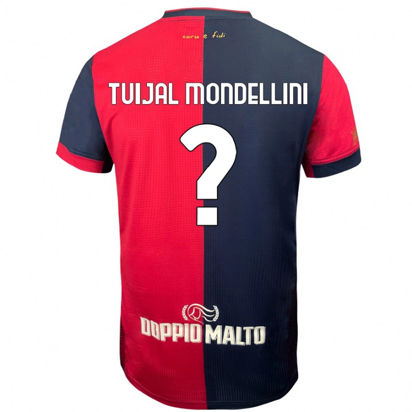 DanxenメンズLuca Tuijal Mondellini#0赤 濃い青ホームシャツ2024/25ジャージーユニフォーム