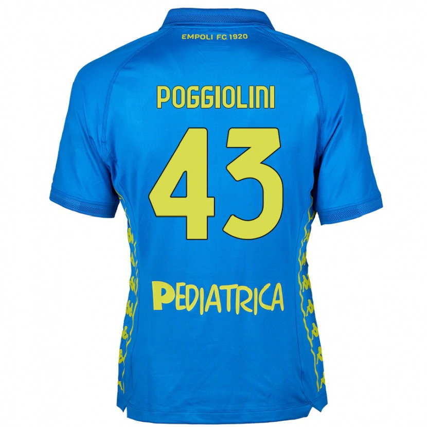 DanxenメンズDuccio Poggiolini#43青ホームシャツ2024/25ジャージーユニフォーム