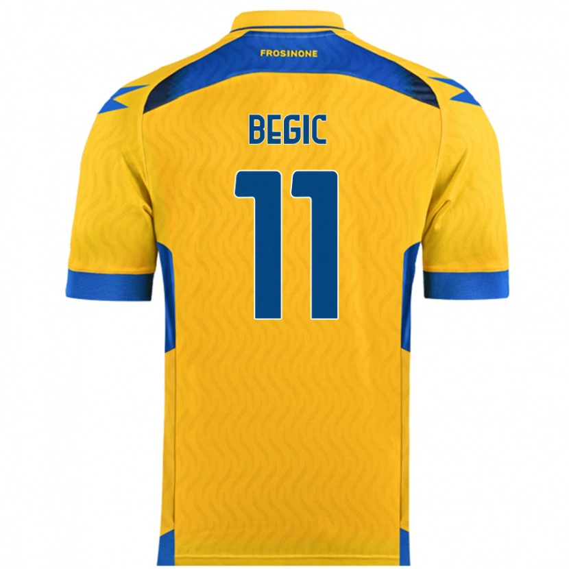 DanxenメンズTjas Begic#11黄ホームシャツ2024/25ジャージーユニフォーム