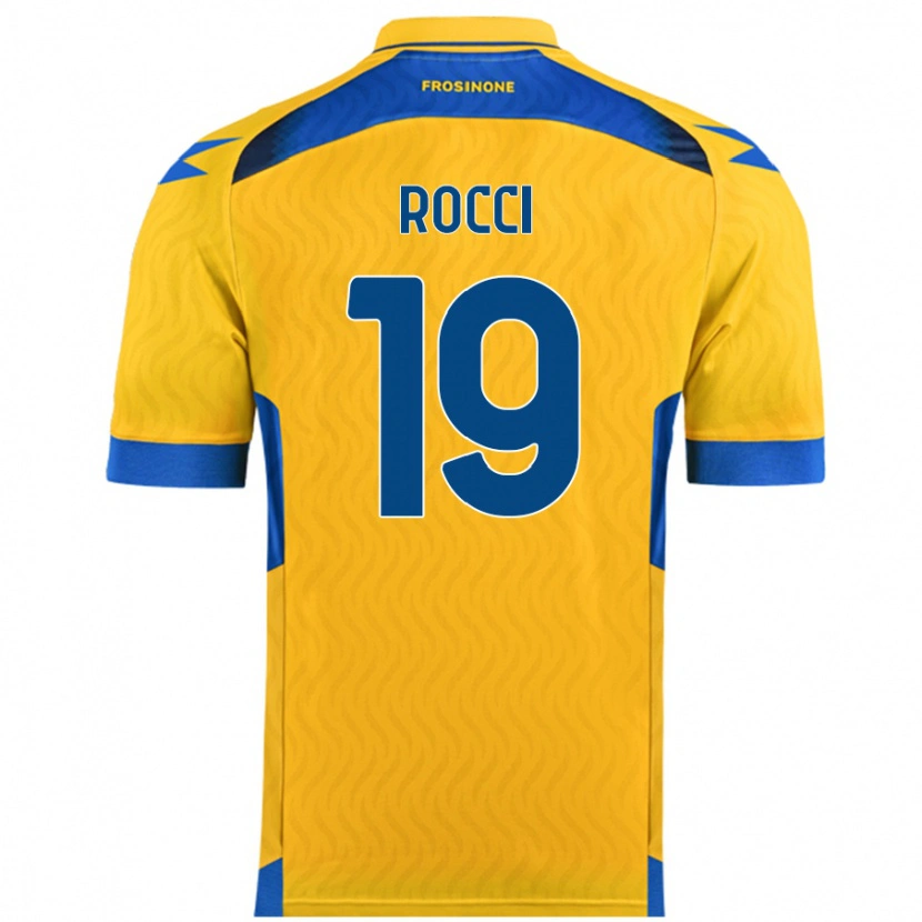 DanxenメンズValerio Rocci#19黄ホームシャツ2024/25ジャージーユニフォーム