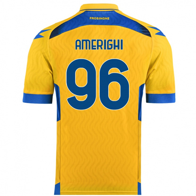 DanxenメンズIgor Amerighi#96黄ホームシャツ2024/25ジャージーユニフォーム