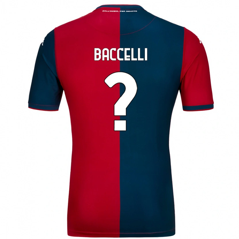 DanxenメンズPietro Baccelli#0赤 ダークブルーホームシャツ2024/25ジャージーユニフォーム