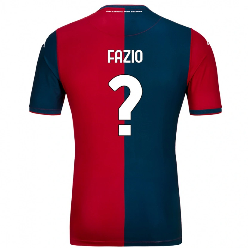 DanxenメンズLorenzo Fazio#0赤 ダークブルーホームシャツ2024/25ジャージーユニフォーム