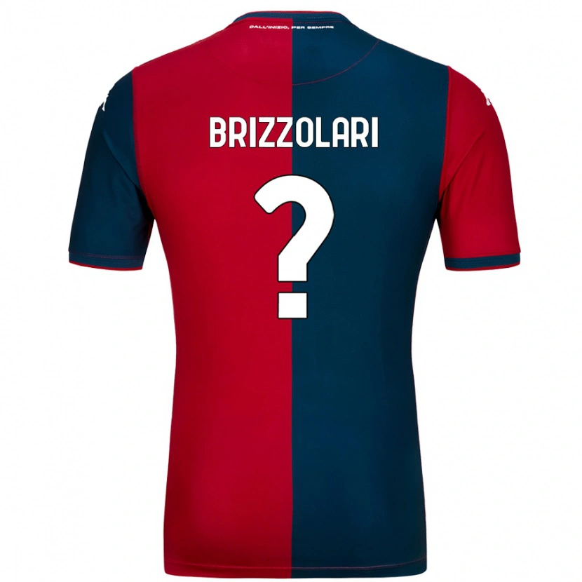 DanxenメンズMattia Brizzolari#0赤 ダークブルーホームシャツ2024/25ジャージーユニフォーム