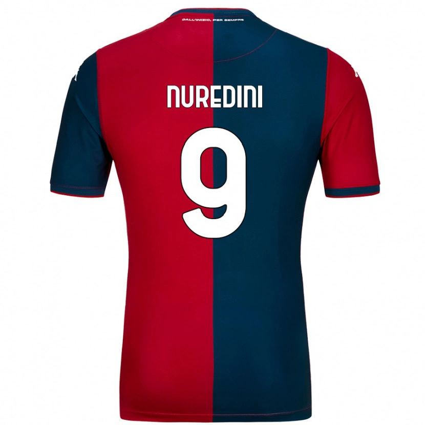 DanxenメンズJoi Nuredini#9赤 ダークブルーホームシャツ2024/25ジャージーユニフォーム