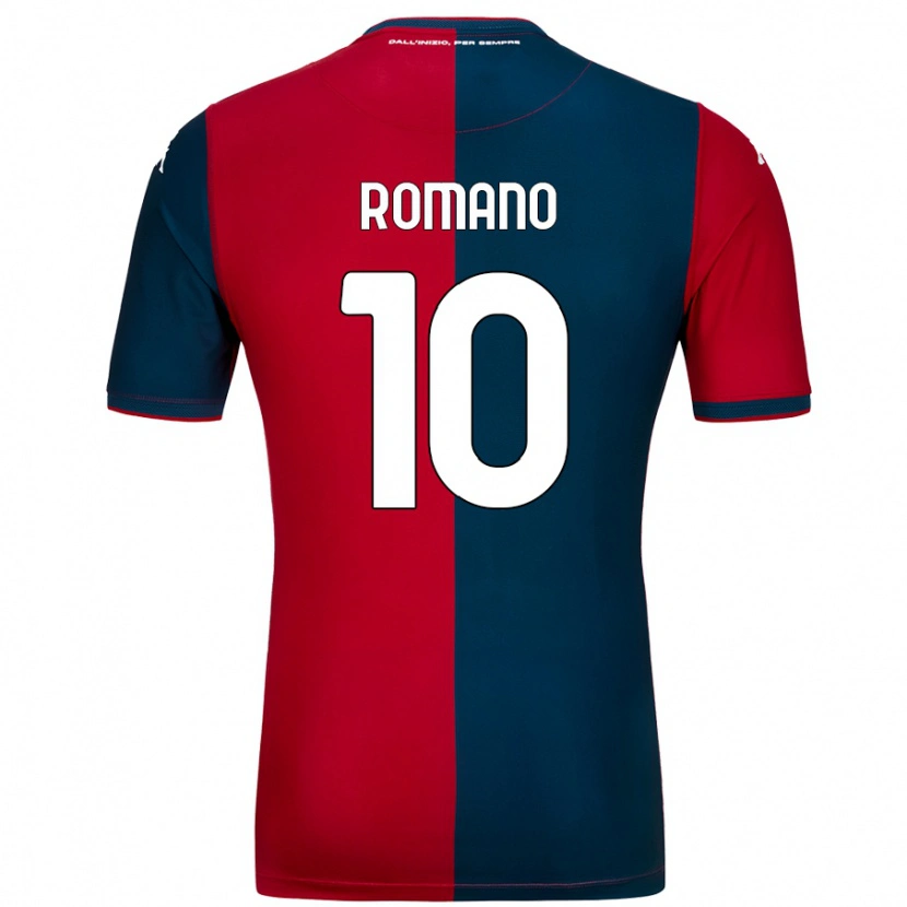 DanxenメンズMarco Romano#10赤 ダークブルーホームシャツ2024/25ジャージーユニフォーム