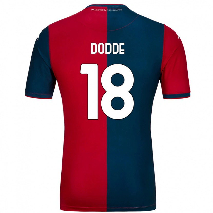 DanxenメンズFilippo Dodde#18赤 ダークブルーホームシャツ2024/25ジャージーユニフォーム