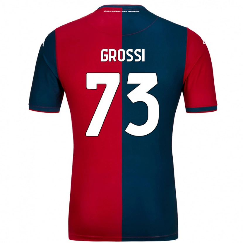 DanxenメンズJacopo Grossi#73赤 ダークブルーホームシャツ2024/25ジャージーユニフォーム