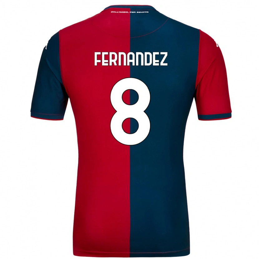 DanxenメンズMaria Fernandez#8赤 ダークブルーホームシャツ2024/25ジャージーユニフォーム
