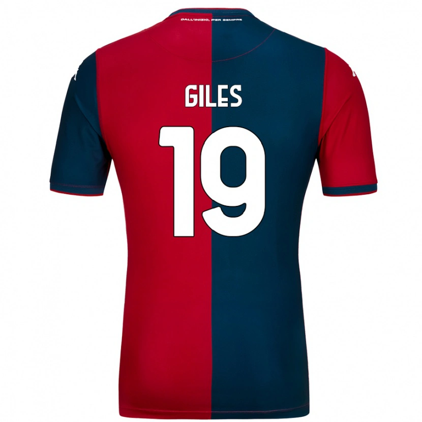 DanxenメンズHeidi Giles#19赤 ダークブルーホームシャツ2024/25ジャージーユニフォーム