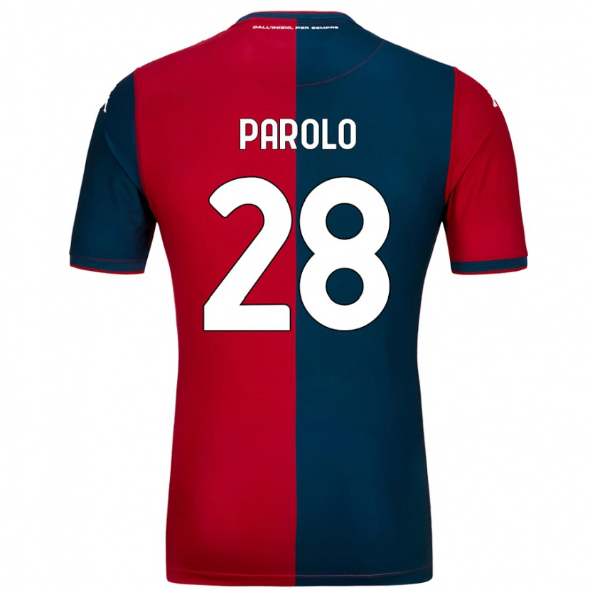 DanxenメンズLucrezia Parolo#28赤 ダークブルーホームシャツ2024/25ジャージーユニフォーム