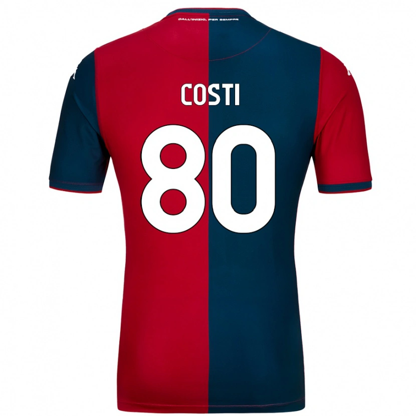 DanxenメンズFabiana Costi#80赤 ダークブルーホームシャツ2024/25ジャージーユニフォーム