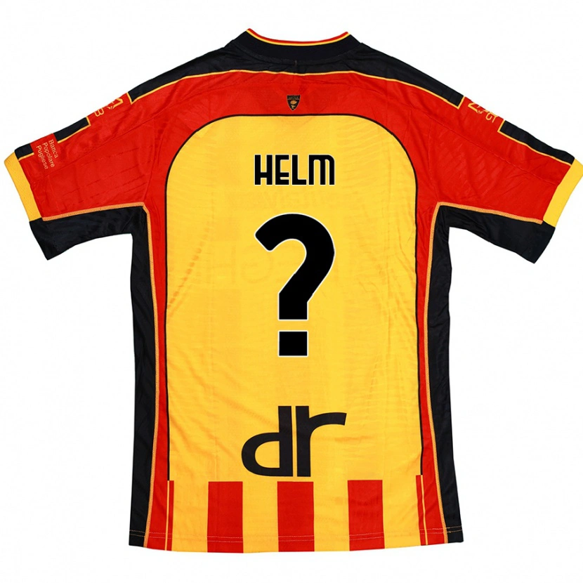 DanxenメンズAdrian Helm#0黄 赤ホームシャツ2024/25ジャージーユニフォーム