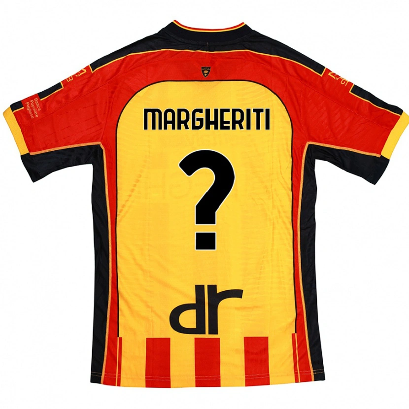 DanxenメンズFilippo Margheriti#0黄 赤ホームシャツ2024/25ジャージーユニフォーム