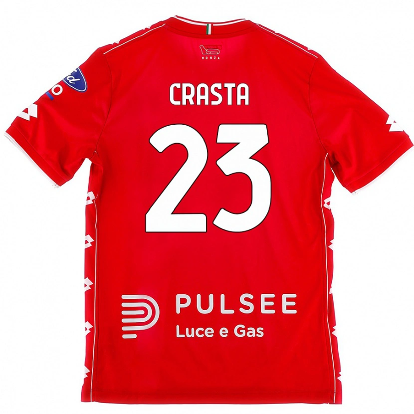 DanxenメンズMario Crasta#23赤 白ホームシャツ2024/25ジャージーユニフォーム