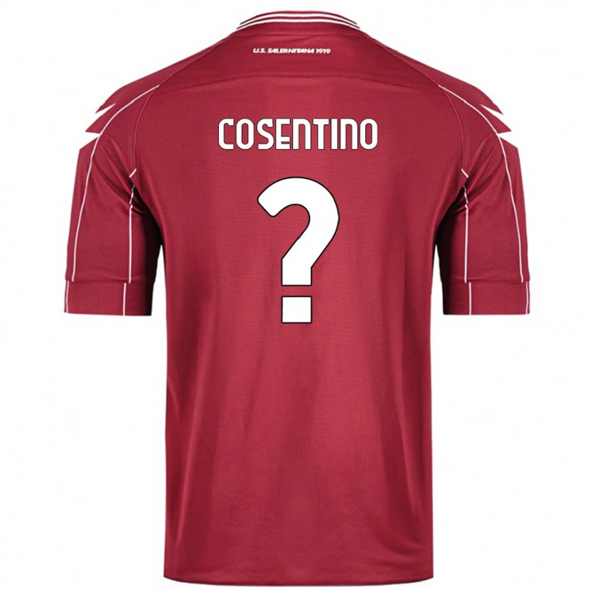 DanxenメンズAldo Cosentino#0ブルゴーニュホームシャツ2024/25ジャージーユニフォーム