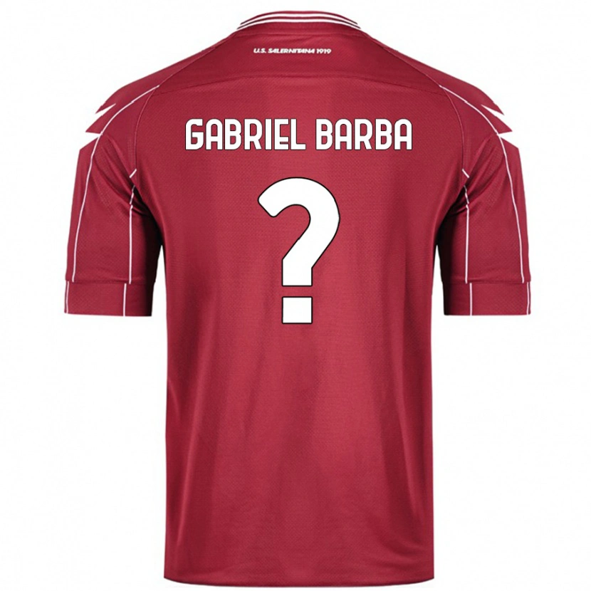 DanxenメンズLuigi Gabriel Barba#0ブルゴーニュホームシャツ2024/25ジャージーユニフォーム