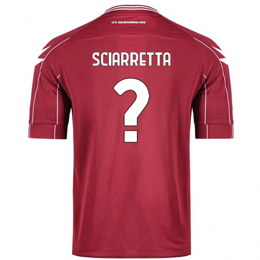 DanxenメンズSebastiano Sciarretta#0ブルゴーニュホームシャツ2024/25ジャージーユニフォーム