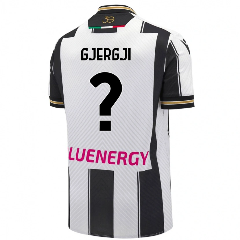 DanxenメンズAlessio Gjergji#0白 黒ホームシャツ2024/25ジャージーユニフォーム