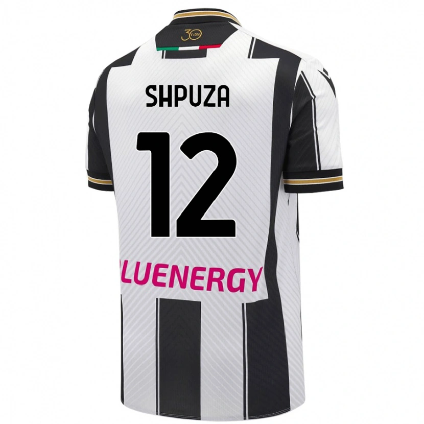 Danxenメンズクレオ・シュプーザ#12白 黒ホームシャツ2024/25ジャージーユニフォーム