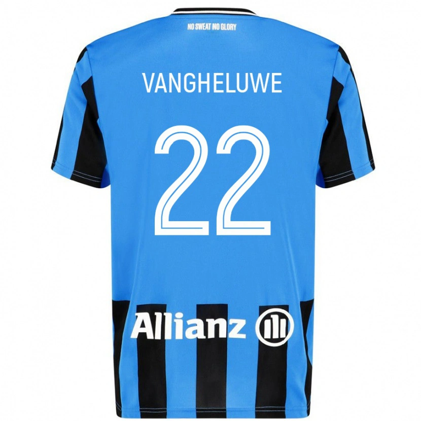 DanxenメンズJody Vangheluwe#22スカイブルー ブラックホームシャツ2024/25ジャージーユニフォーム