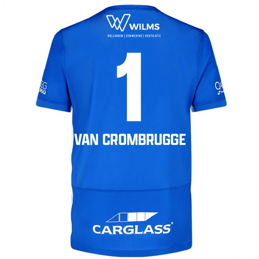 DanxenメンズHendrik Van Crombrugge#1青ホームシャツ2024/25ジャージーユニフォーム