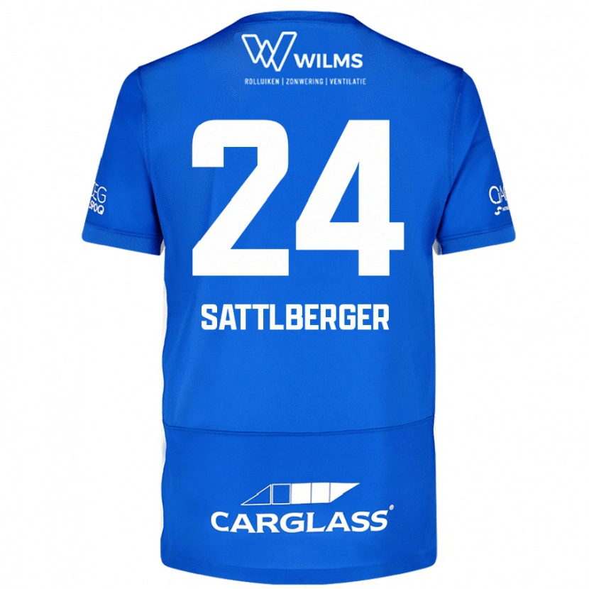 DanxenメンズNikolas Sattlberger#24青ホームシャツ2024/25ジャージーユニフォーム