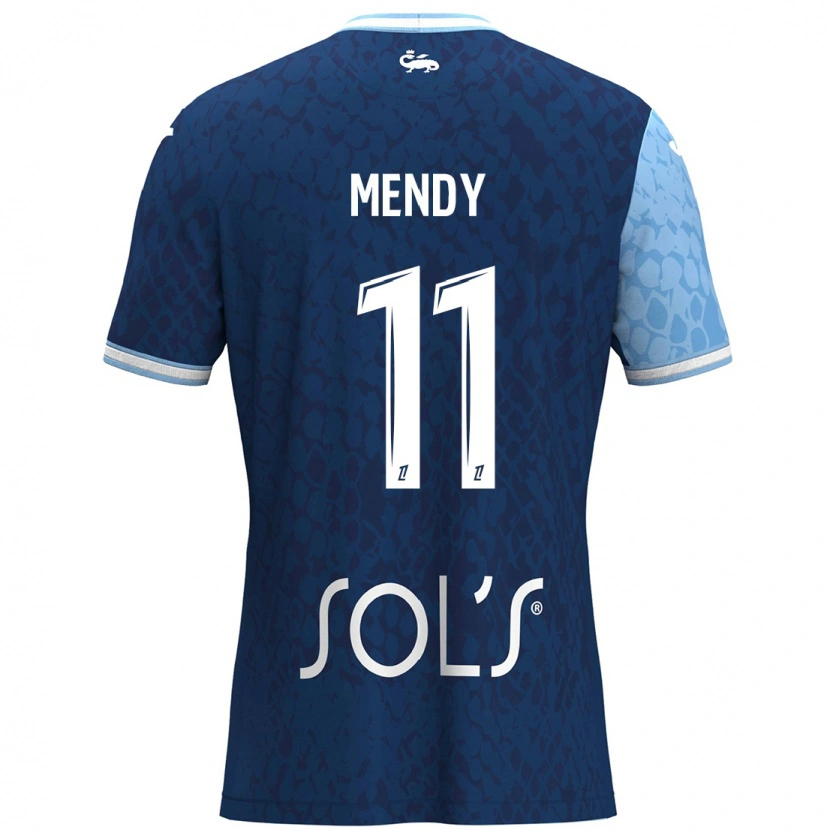 DanxenメンズMélinda Mendy#11スカイブルー ダークブルーホームシャツ2024/25ジャージーユニフォーム