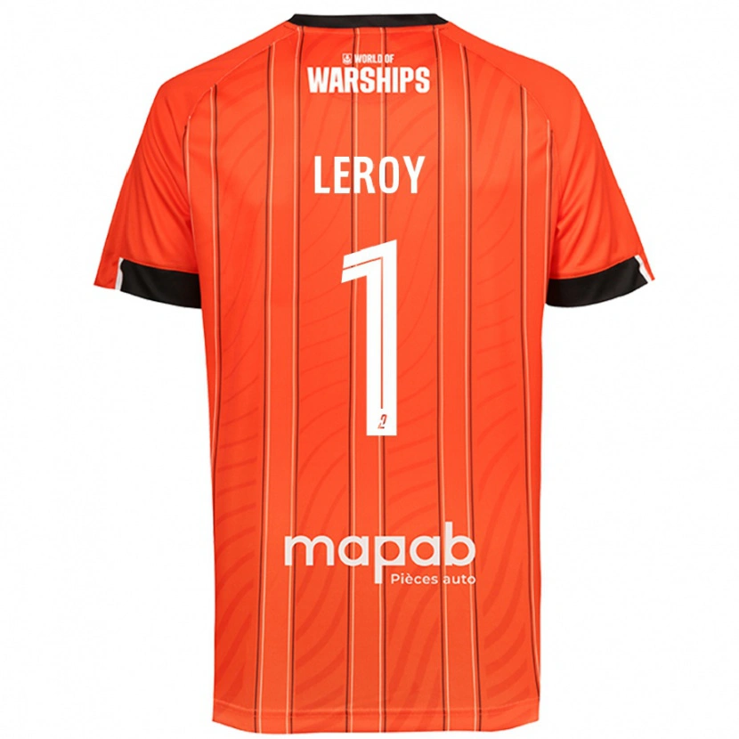 DanxenメンズBenjamin Leroy#1オレンジホームシャツ2024/25ジャージーユニフォーム
