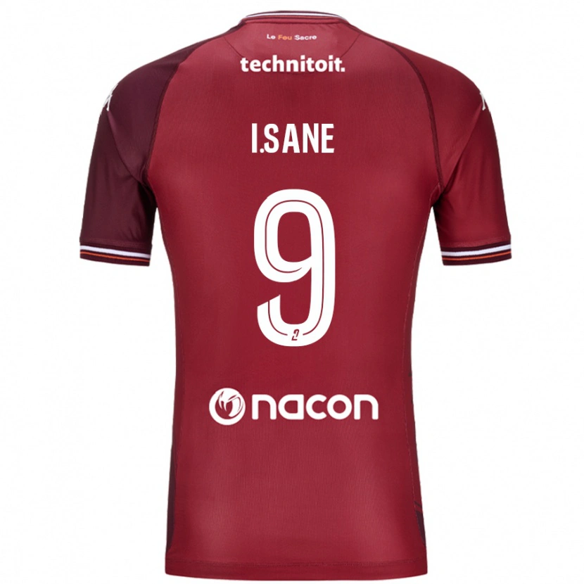 DanxenメンズIbou Sané#9レッドグレネードホームシャツ2024/25ジャージーユニフォーム