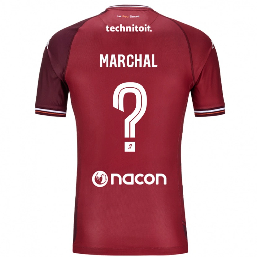 DanxenメンズAdam Marchal#0レッドグレネードホームシャツ2024/25ジャージーユニフォーム